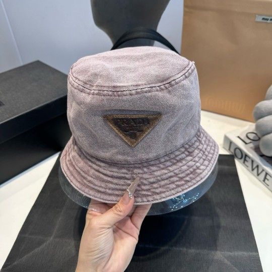 Women's summer pink bucket hat