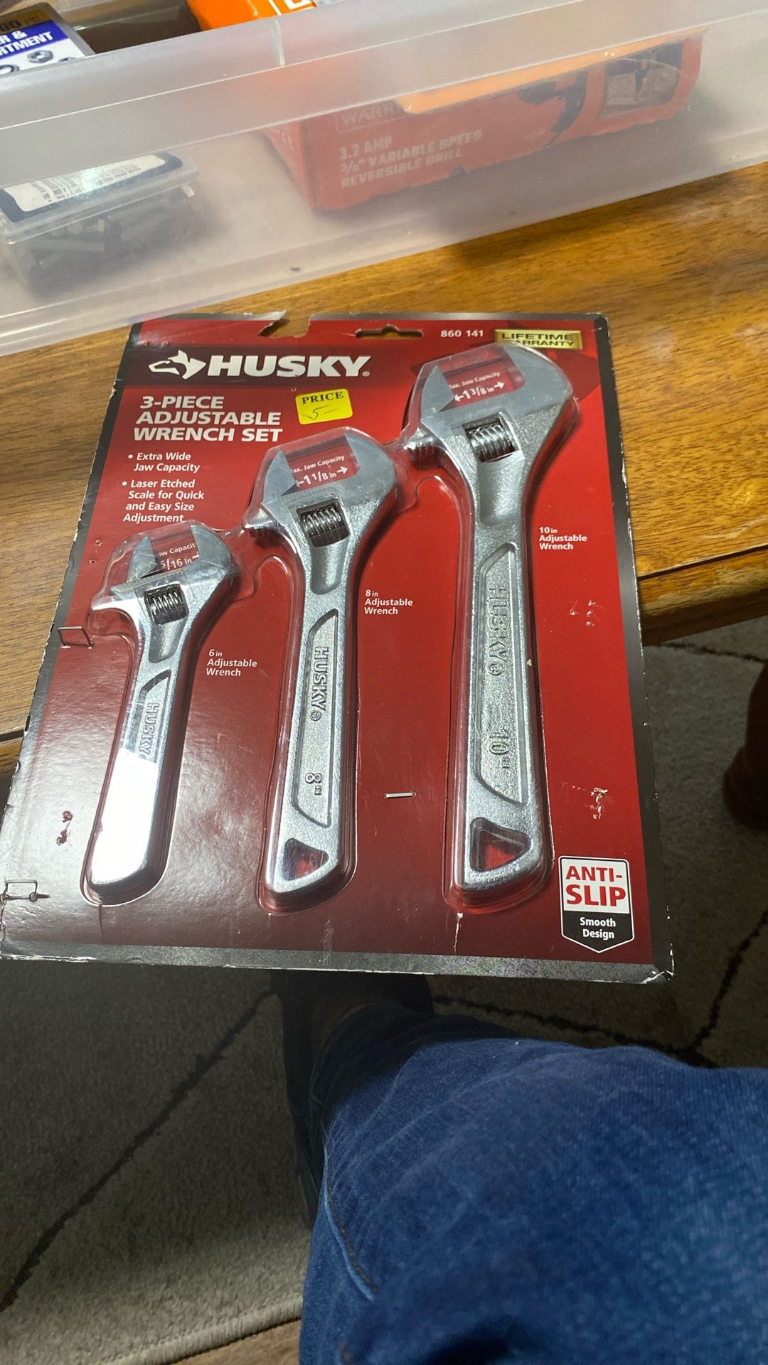 3 Piece Adjustable Wrench Set