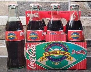 Turner Field Inaugural Season Coke Bottles