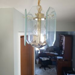 3 Light With 6 Glass Shade