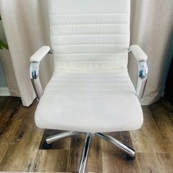 White Leather Office Chair