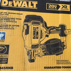 Top Rated⚡️ DEWALT 20V MAX 15-Degree Electric Cordless Roofing Nailer (Tool Only)