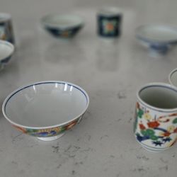 Japanese Bowl & Tea Cup 5 Set personalized
