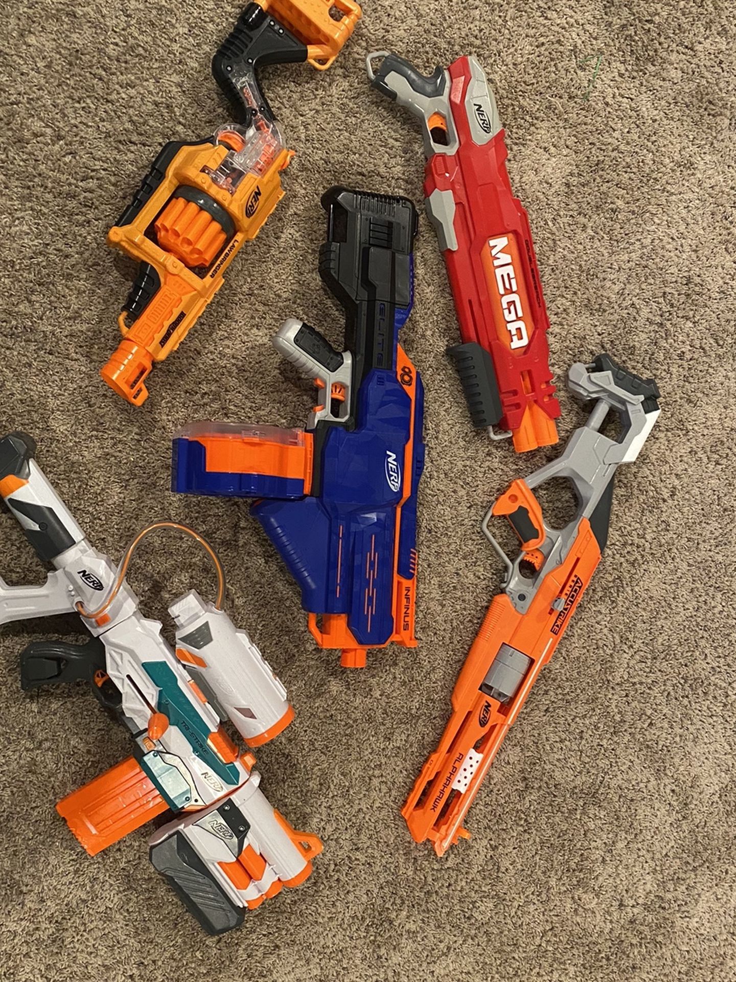 Lot Of Nerf Guns