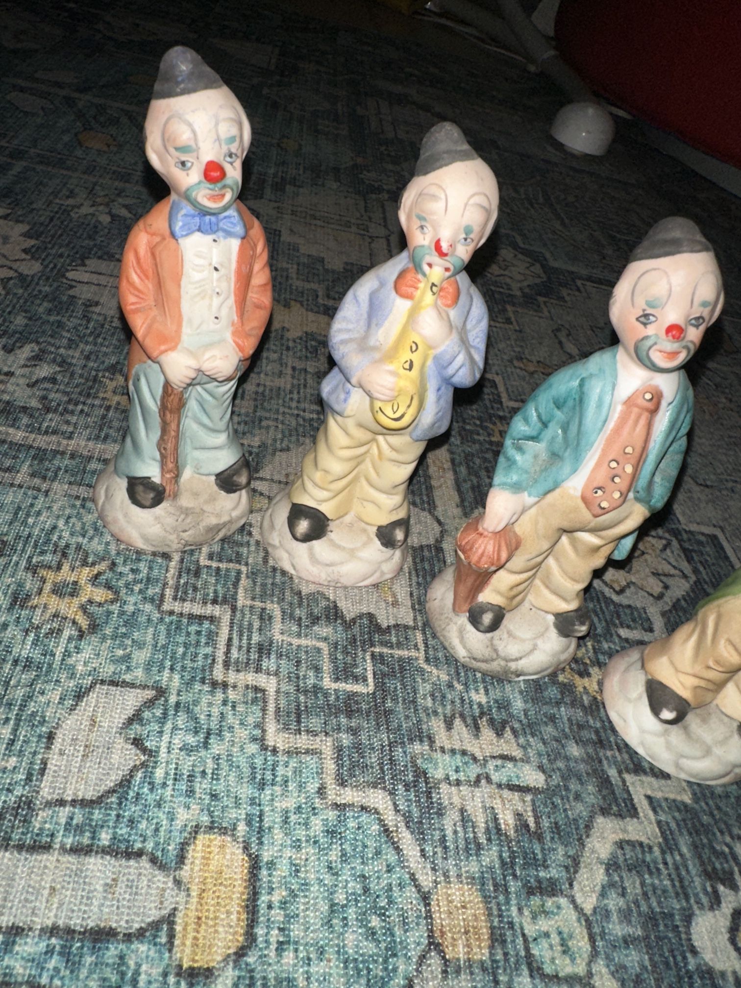 Vintage Porcelain Clowns 