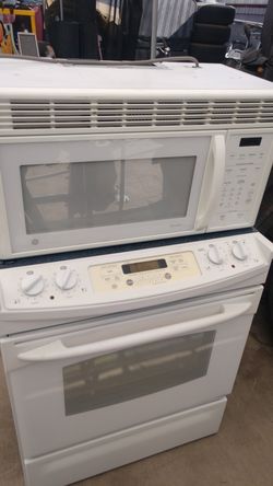 GE profile electric stove and microwave