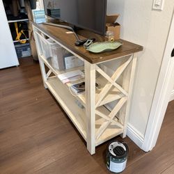 Farmhouse Modern Console Table (53”x36”x16”)