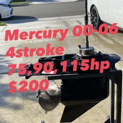 Mercury Lower For 2000-2006 4stroke 75 90 115hp For Parts Or Repair 
