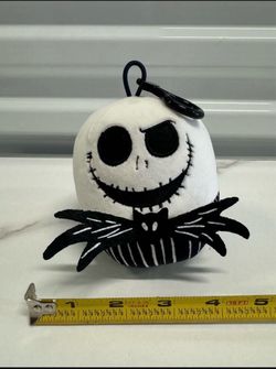 JACK SKELLINGTON NIGHTMARE BIFORE CHRISTMAS PLUSH ORNAMENT FLUFFBALL HALLMARK $10
