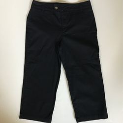 Charter Club Black Capri Crop Pant Sz 12 Black Jeans