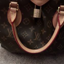 Brown and gold name, brand ladies bag with Wallet