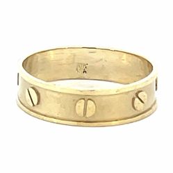 Woman’s Ladies 10k Yellow Gold Love Style Band Ring Size 7 GP3115535