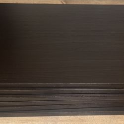 6 Ikea Besta Shelves, Black-Brown