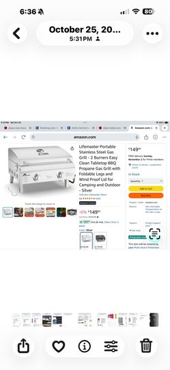 Cuisinart BBQ Grill. W/ propane tank new