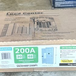 Siemens 100 Amp 20 Spaces 20 Circuits Indoor Main Breaker Plug On Neutral Load Center New In Box