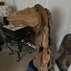 Beautiful Handmade Carved Wood Horse Head     Originally $1800.    Asking $275