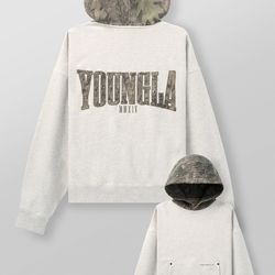 YoungLA tree camo hoodie