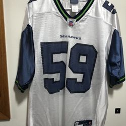 Reebok NFL Seattle Seahawks #59 Aaron Currey Jersey Men's White Size Medium