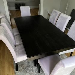 Light Purple/Iris 8 Set Dining Chairs