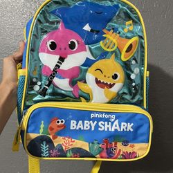 NEW Nickelodeon Kids Pinkfong Baby Shark Backpack [Blue & Yellow] **10 Available**
