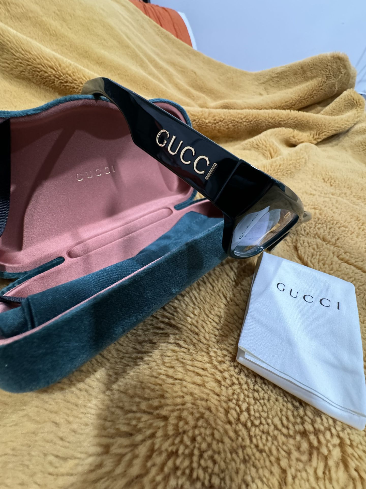 Gucci Frames Lens Optical Blue Teal Mens Womens 