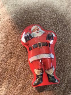 Coca-Cola Tin Box Santa