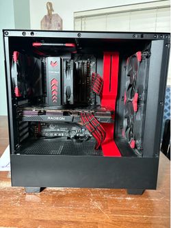 🔥 Clean Red/Black Gaming PC Build 🔥