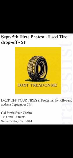 California Tire protest