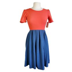 LULAROE Amelia Dress with Pockets Womens XXS
