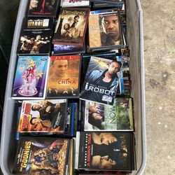 Approx 300 DVDs Selling As One Huge Lot, Comes With Plastic Storage Container