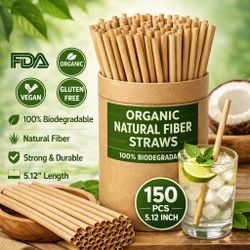 Straws made off avocado seed