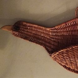 Decorative Wicker Bird Basket