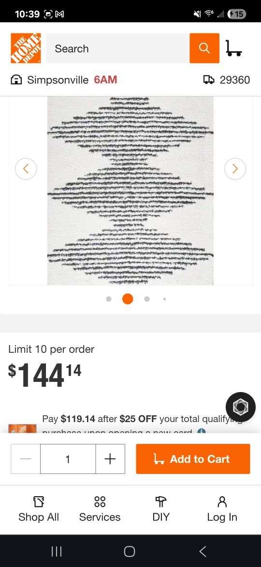 5x8 Rug New