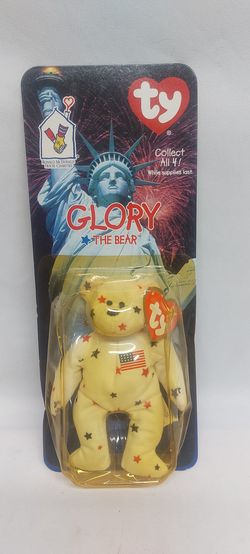 McDonald’s Glory The Bear Beanie Baby Set of 2, unopened.