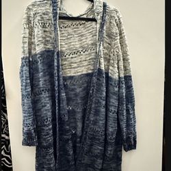 Size XL Blue Cardigan 