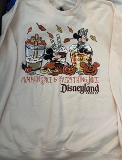 Disneyland pumpkin spice sweatshirt New