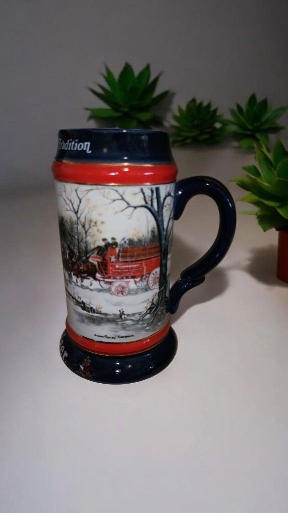 Vintage 1990 Budweiser Stein