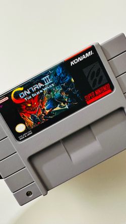 Contra III: The Alien Wars For Super Nintendo SNES Cartridge