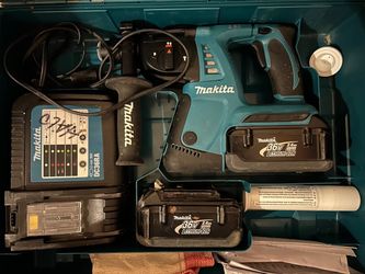 Makita 36V Cordless Rotary Hammer Kit - 2 Batteries