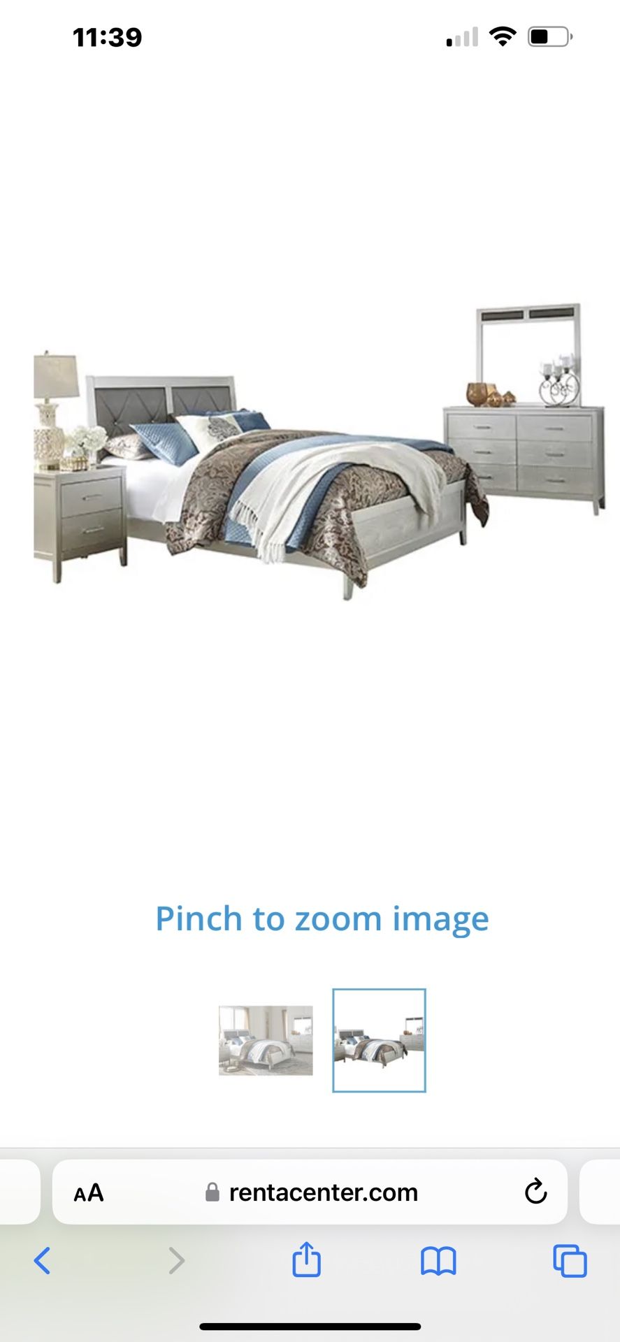 Lovely Grey Bedroom Set
