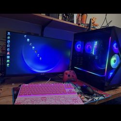 Gaming Desktop PC & Asus Monitor