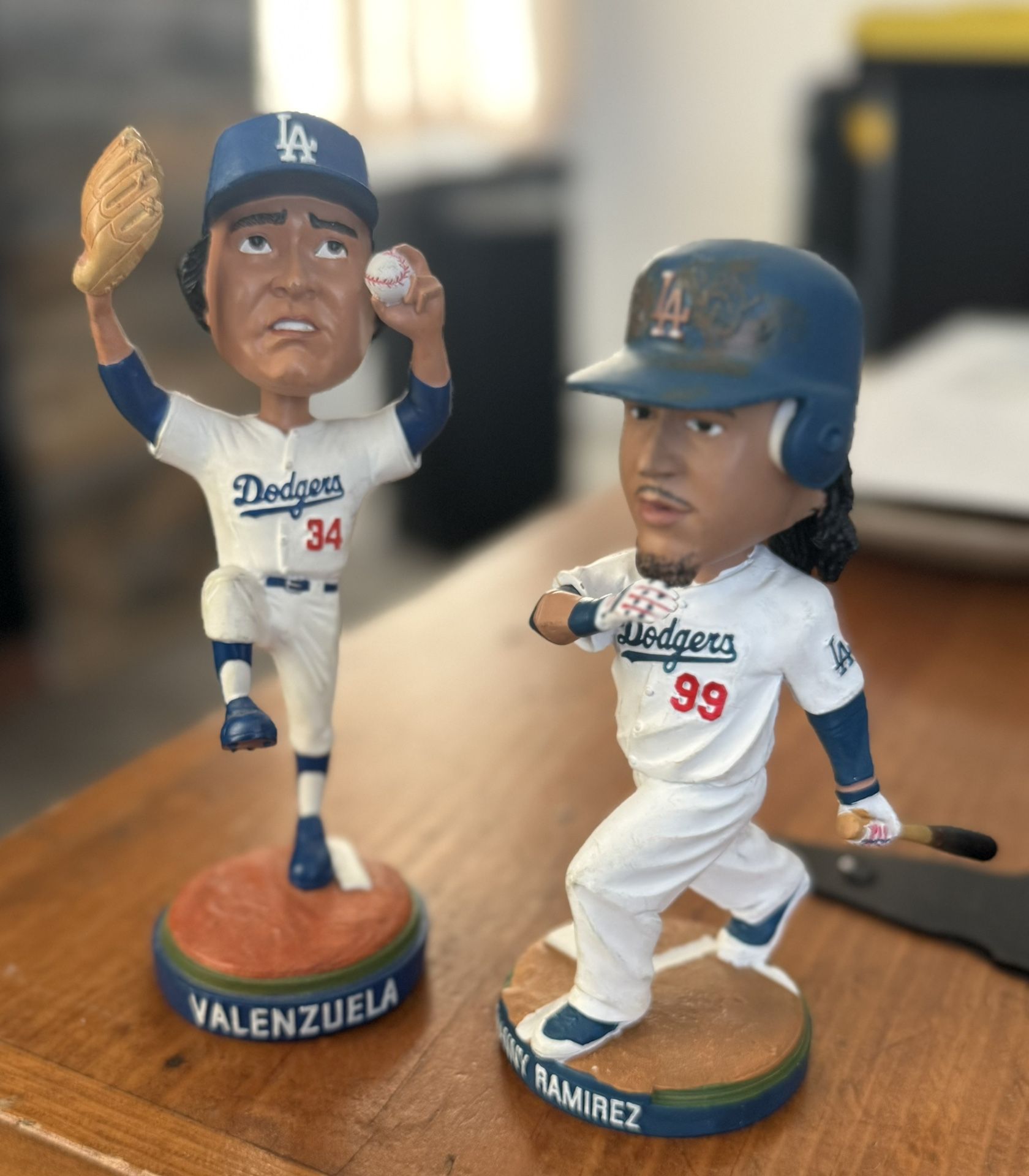 Fernando Valenzuela / Manny Ramirez Dodgers Bobble Heads