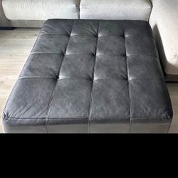 Leather Ottoman