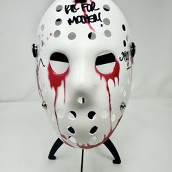 Jason Voorhees Hockey Mask Signed by Ari Lehman “Kill for Mother” – Friday the 13th 