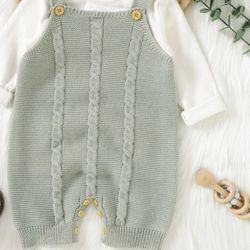 European Style Knitted Baby Romper