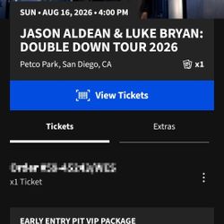 Jason Aldean & Luke Bryan VIP Pit ticket