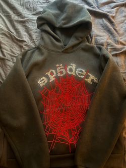 Vvs red and black spider hoodie