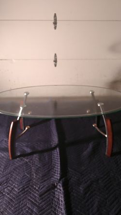 Glass top coffee table