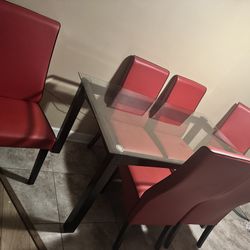 Kitchen Table Set 6 Chairs 