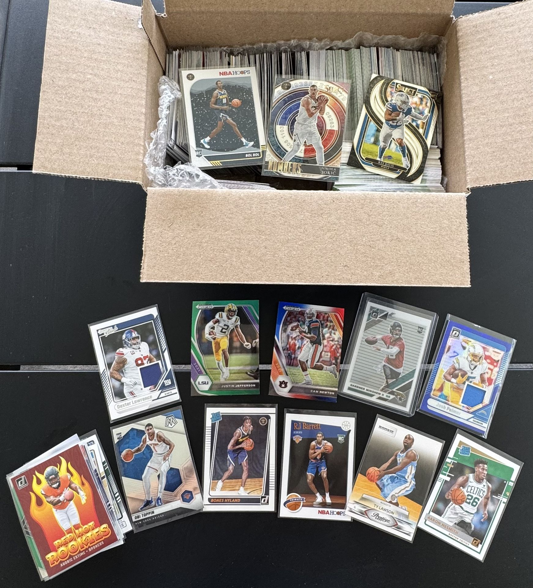 Box Full Of Sports Cards
